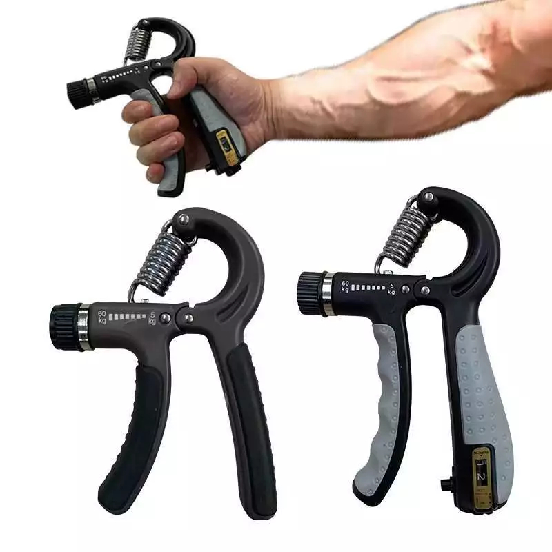 Hand Grip Flexor De Punho Exercício Para Mãos Ajustável Mola E Com Contador Treinar Antebraço 60kg-Enviado Cor Aleatoria