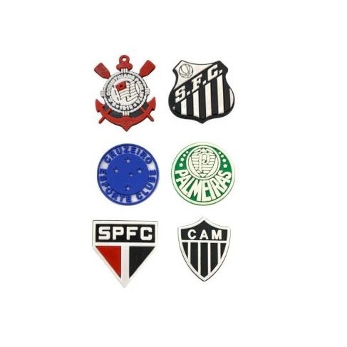 Aplique Emborrachado Times de Futebol - 2 Unidades em Oferta na Shopee