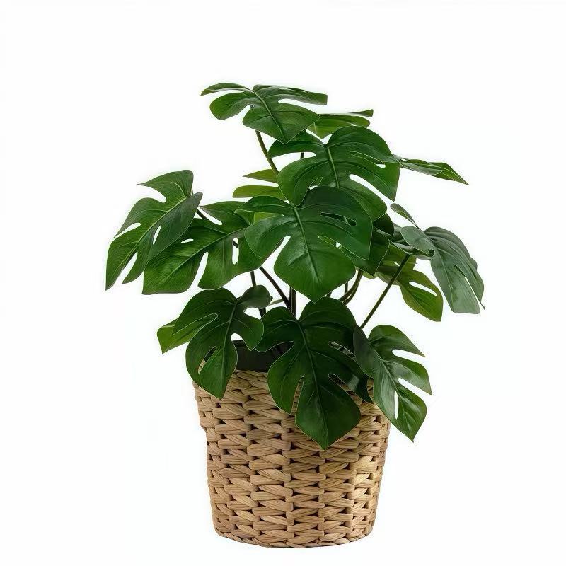 Plantas artificiais para decoração de interiores, conjunto de plantas realistas, verdes e sem manutenção, adequado para em Oferta na Shopee
