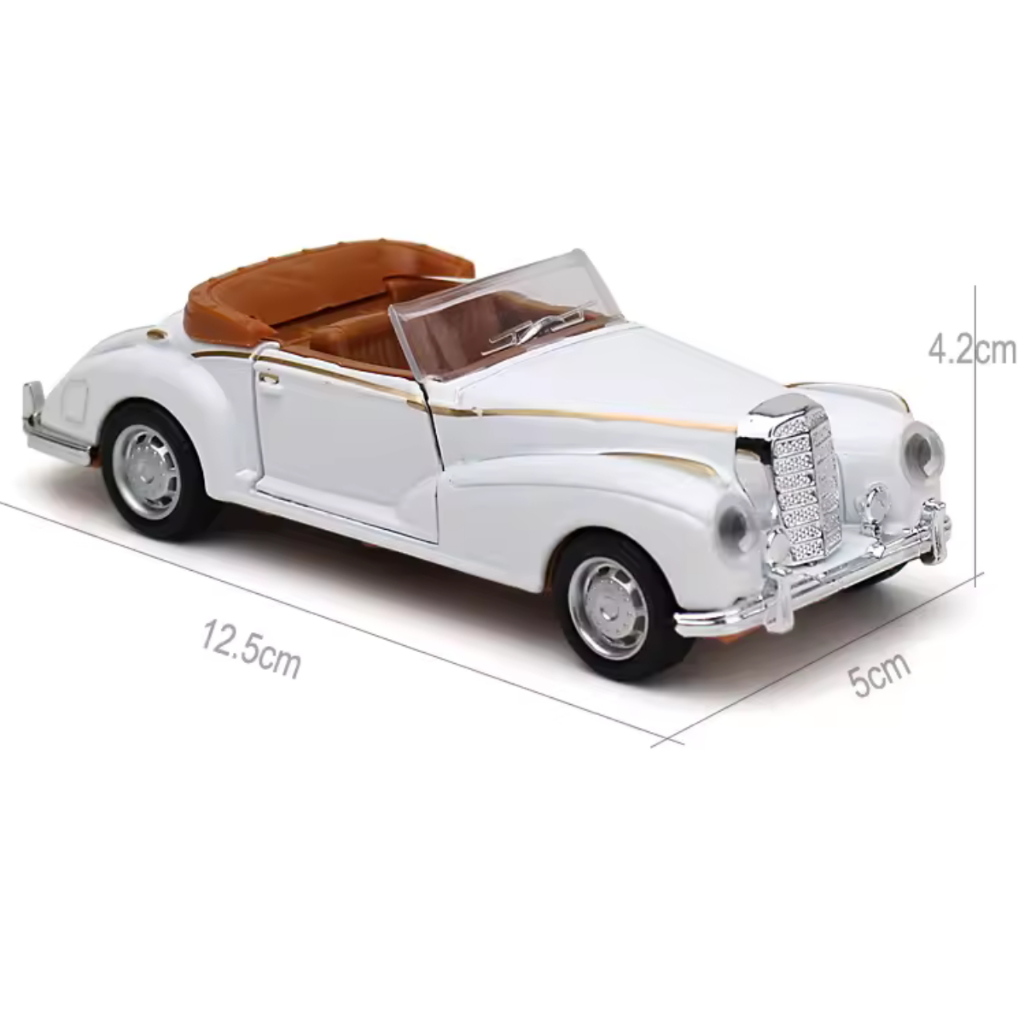 Carrinho em miniatura antigo carro de rei luxo de colecionador em metal top de linha