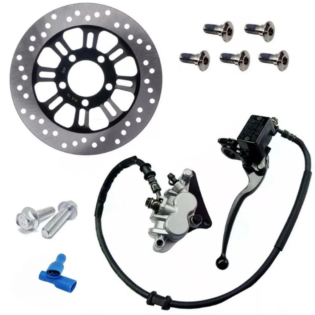 Kit Sistema Freio Disco Dianteiro Cg Titan Fan Start 150 160 2014 A 2024 Burrinho Pinça Flexível Stilo em Oferta na Shopee