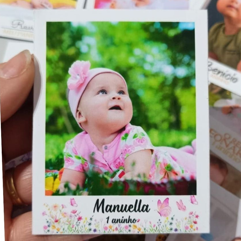 Foto Imã Geladeira - Lembrancinha- Aniversário- Batizado- Formatura- Personalizado 7x9cm