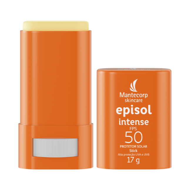 Protetor Solar Facial Episol Intense Stick FPS 50 | Sem Cor - 17gr