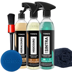 Kit Couro Vonixx Sintra Fast Hidracouro Higicouro Hidratante Higieniza