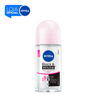 NIVEA Desodorante Roll-on Black & White INVISIBLE Clear 50ml BBB 26 em Oferta na Shopee