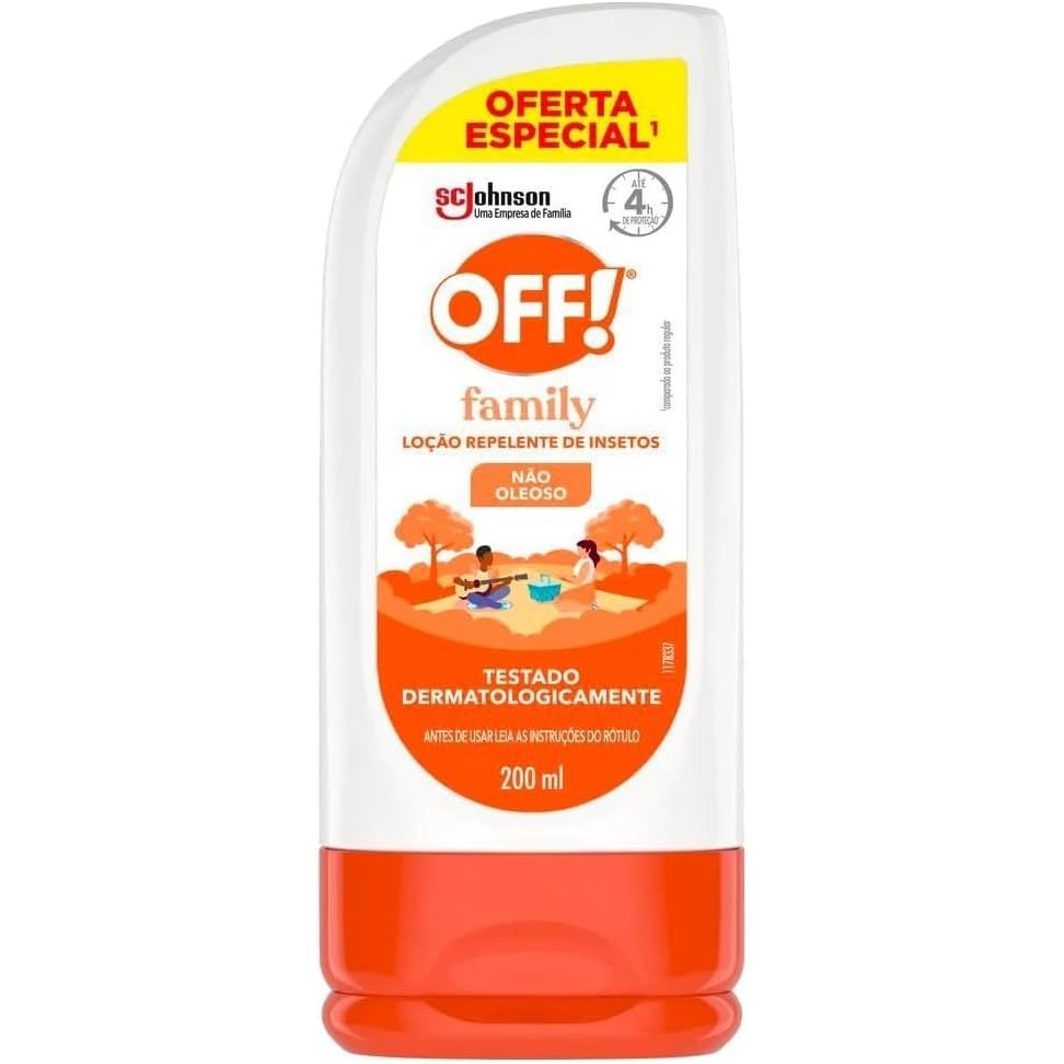 Repelente OFF! Family, Repelente de Mosquitos e Insetos, Nova Emalagem, Proteção por até 4h