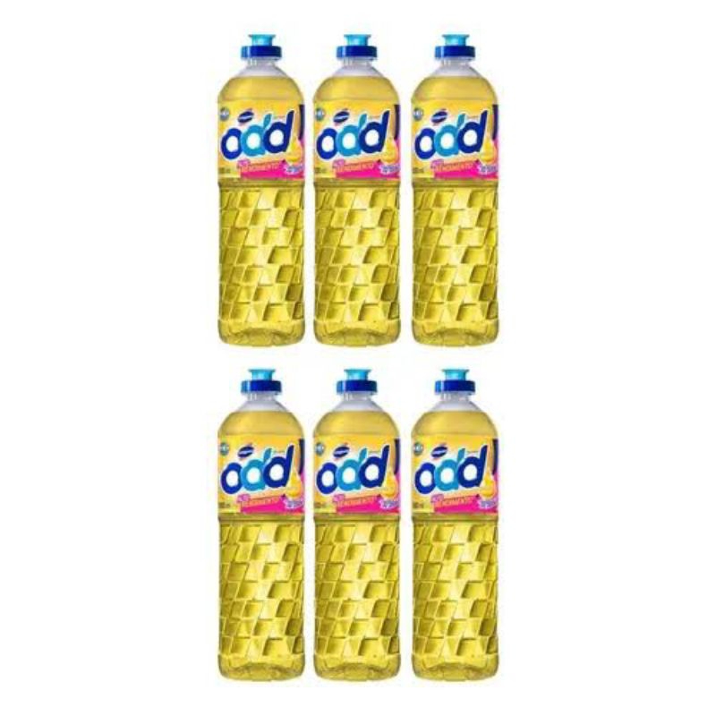 Detergente ODD Neutro Clear Original Sortido 500ml | Kit 6 Unidades | Lava Louças Poderoso | Frete Grátis