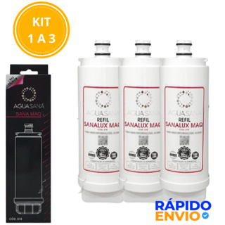 Kit 1 a 3 Filtro Refil Compatível Purificador de Água Colormaq Eletrônico Compressor em Oferta na Shopee
