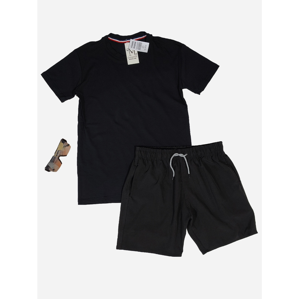 Kit Bermuda Elastano Com Camiseta Elas-Fit Tecido é Muito Fresco e Confortável