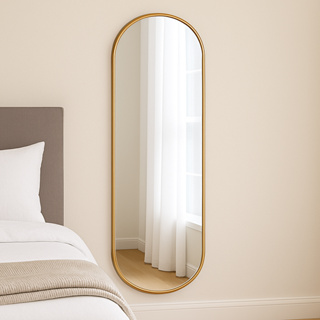 Espelho Organico Oval Capsula Pilula Grande Parede Moldura Provador em Oferta na Shopee