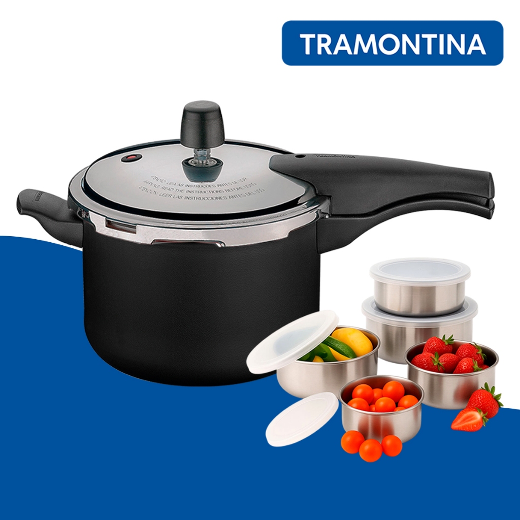 Conjunto de Panela Tramontina com Panela de Pressão: Onde Comprar | BuscaProdutos