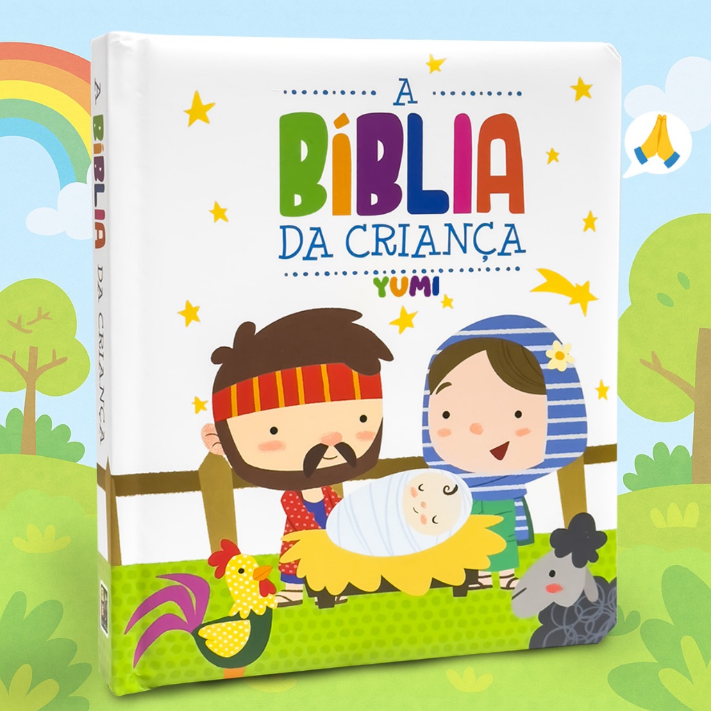 A Bíblia da Criança Capa Dura 0 a 8 anos Livro Infantil Histórias da Bíblia Almofadado Folhas Duras Premium em Oferta na Shopee