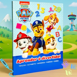 Livro Infantil Cartilha Caminhos Da Alfabetização Patrulha Canina - Caligrafia Números Atividades Educativas em Oferta na Shopee