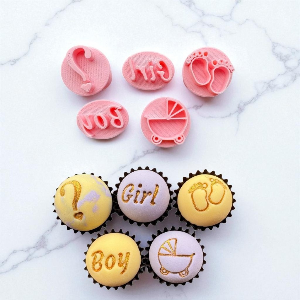 Kit Carimbo Brigadeiro Marcador Para Docinho, Massa, Chocolate e Doce - Chá Revelação em Oferta na Shopee