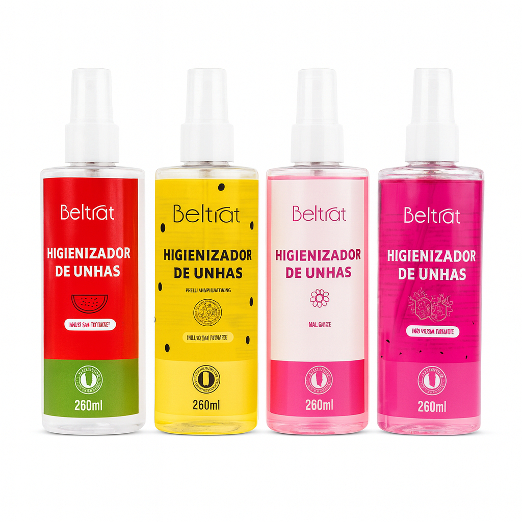 Higienizador de Unhas Pitaya Maracuja Melancia Floral 260ml Beltrat