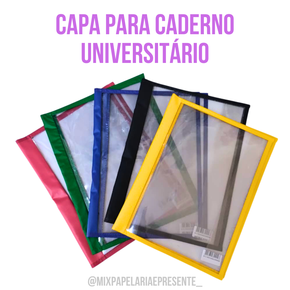 Capa de Caderno Universitário Espiral Grande em Oferta na Shopee