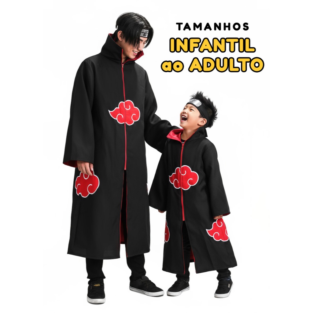Manto Akatsuki Adulto: Onde Comprar | BuscaProdutos