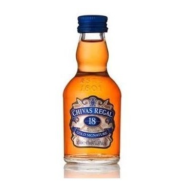 MINIATURA  WHISKY CHIVAS REGAL 18 50ML em Oferta na Shopee