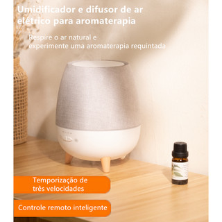 Umidificador e difusor de ar elétrico para aromaterapia,, névoa ultrassônica, modo noturno