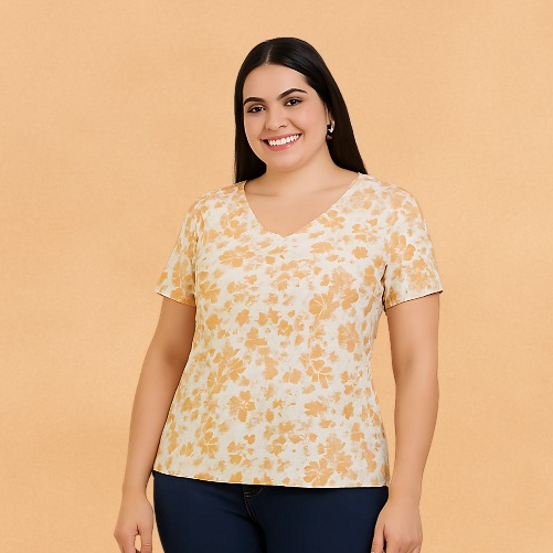 KIT 5 CAMISETAS FEMININAS PLUS SIZE G1 ao G6