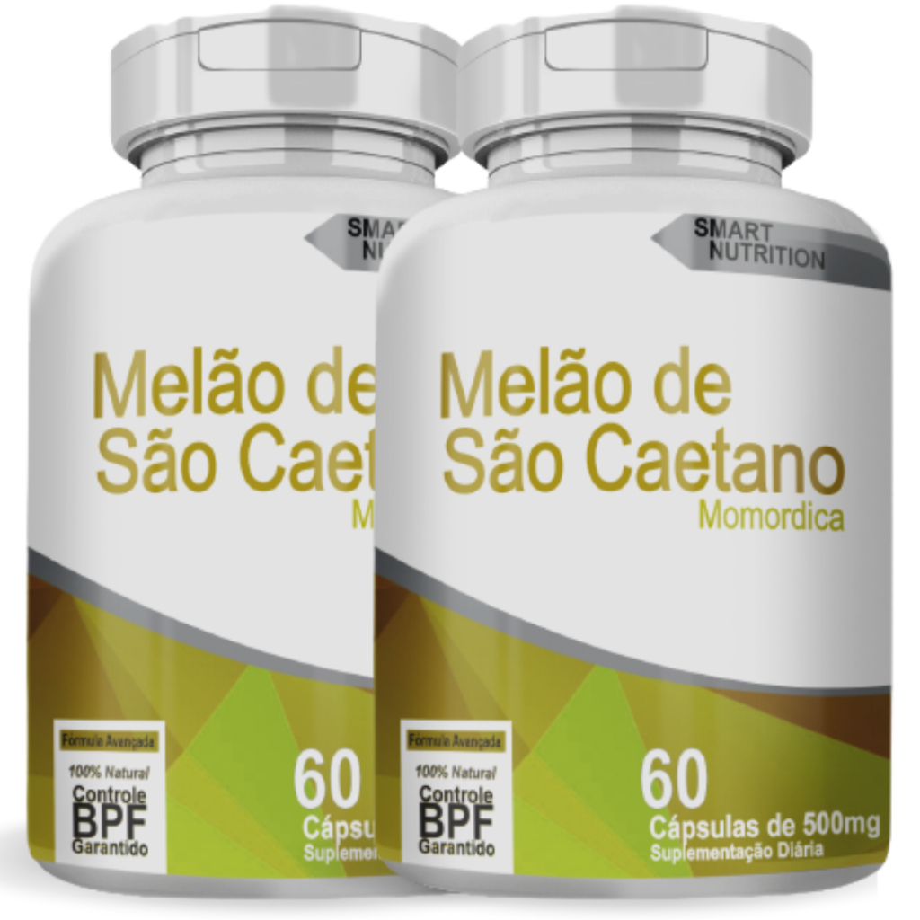 2X Melão de São Caetano 60 Cápsulas 500mg | Puro e Natural | Controle da Glicose e Saúde Digestiva