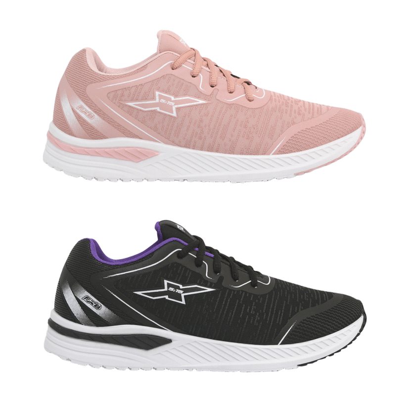 Kit 2 Pares Tênis Feminino Original FXB Academia Esportivo Caminhada Combo AX01.