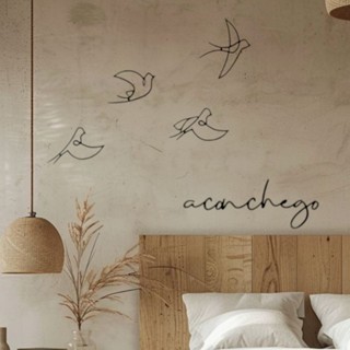 Kit 4 Pássaros + Aconchego + Abençoados por Deus - Presente - Peças Decorativas MDF  Sala Quarto em Oferta na Shopee