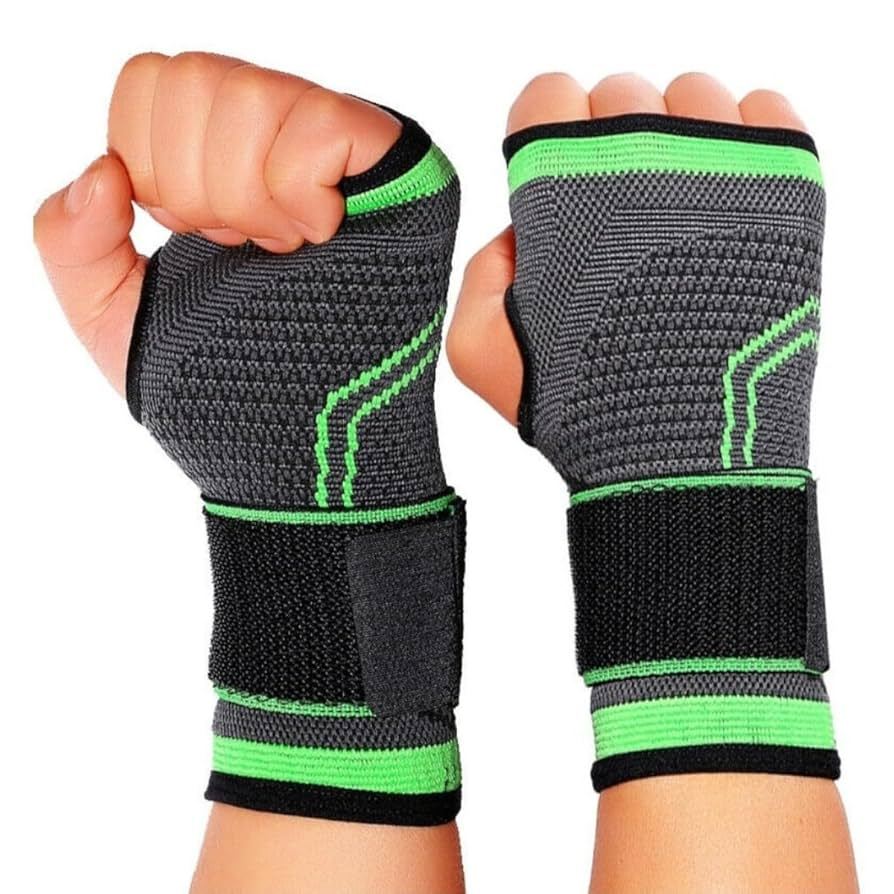 Kit 2 Munhequeira Ortopédica Alta Compressão Pulso Tensor Pulso Alívio Dor em Oferta na Shopee