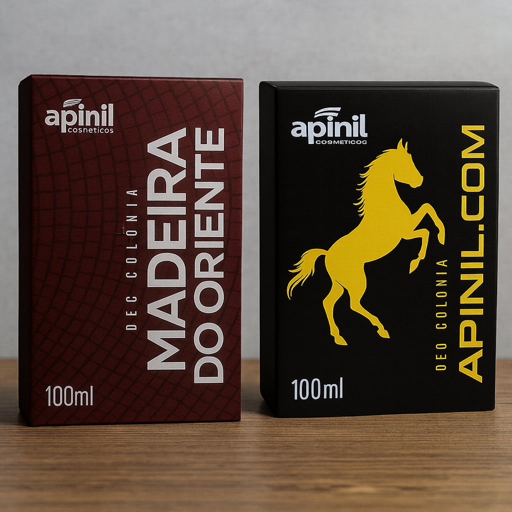 Kit 2 Perfumes Apinil Masculinos 100ml Madeira do Oriente e Apinil.com Original