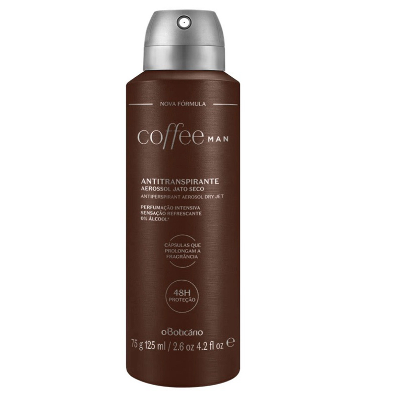 Desodorante Antitranspirante Aerosol Coffee Man 75g/125ml