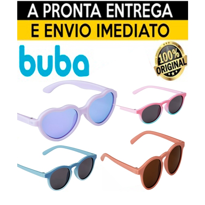 Óculos Infantil de sol Flexivel Buba Menino e Menina