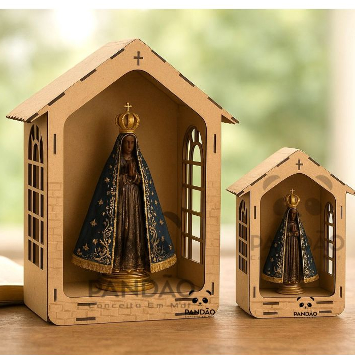 Oratorio Capela MDF Montado Lançamento em Oferta na Shopee