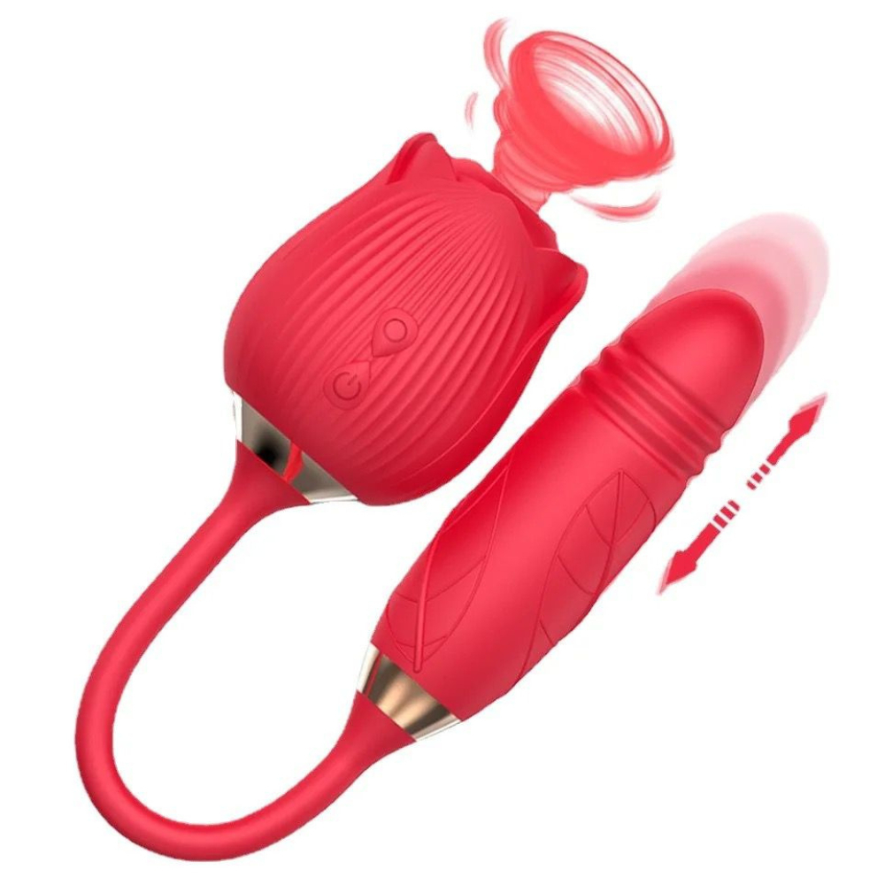 Vibrador Feminino Rosa Sugador de Clitóris e Estimulador de Ponto G Vai e Vem Recarregável SEX SHOP em Oferta na Shopee