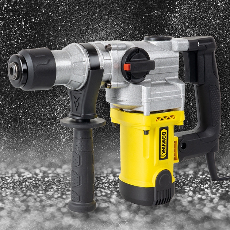 Martelo Perfurador e Rompedor 110V/220V 1000W 4400/min Demolidor Furadeira de Impacto Industrial