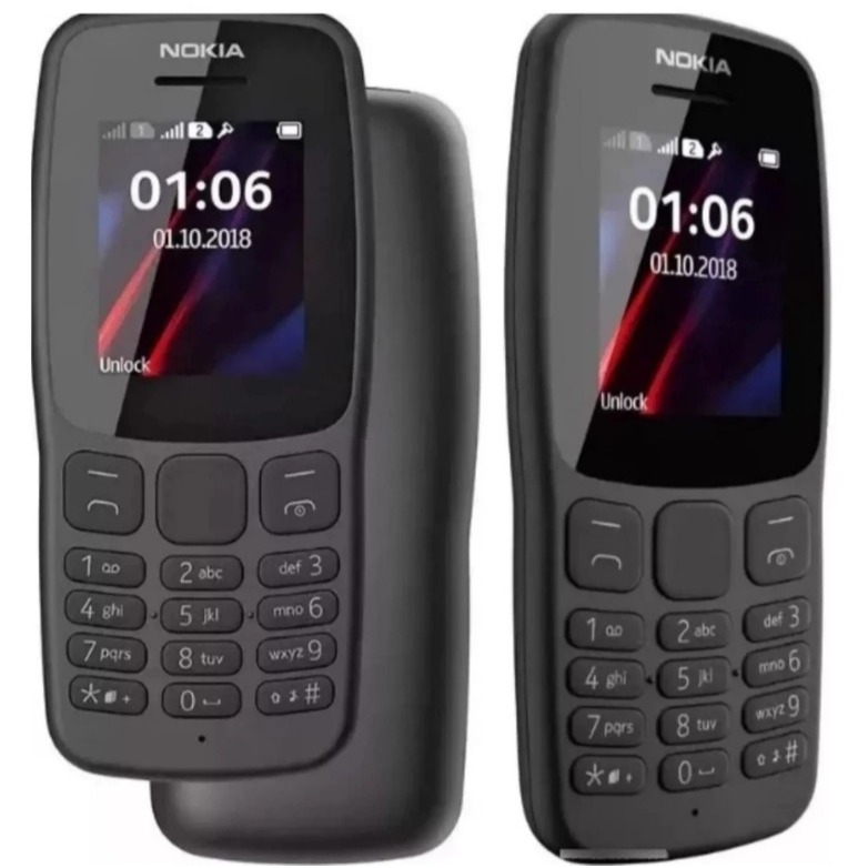 Nokia 106 Dual Chip 2G Rádio FM Lanterna Jogos Celular Desbloqueado pra Idoso 32MB GSM