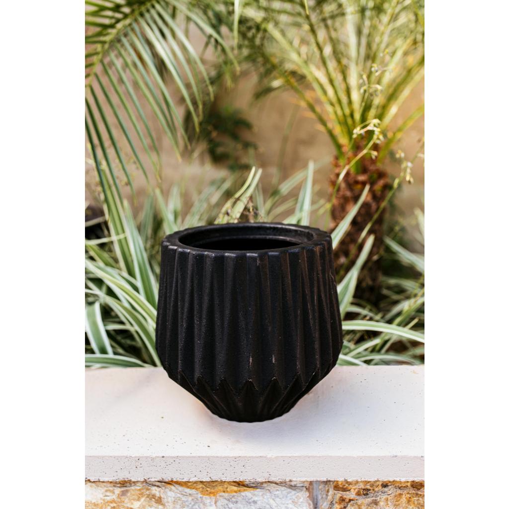 Vaso Decorativo Para Plantas Jardim Design Elegante Moderno Origami N1