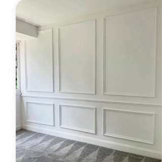 kit de boiserie em MDF Autocolante - Sua parede mais bonita em Oferta na Shopee