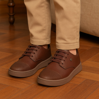 Sapato Social Masculino Sapatênis Infantil Estilo Sport Fino Confortável Com Atacador em Oferta na Shopee