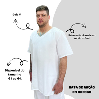 Bata Ração Umbanda Masculina Plus Size Oxford Umbanda em Oferta na Shopee