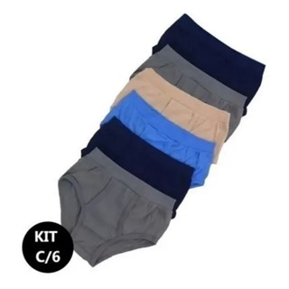 kit 6 cuecas tradicional abertura frontal brasling em Oferta na Shopee