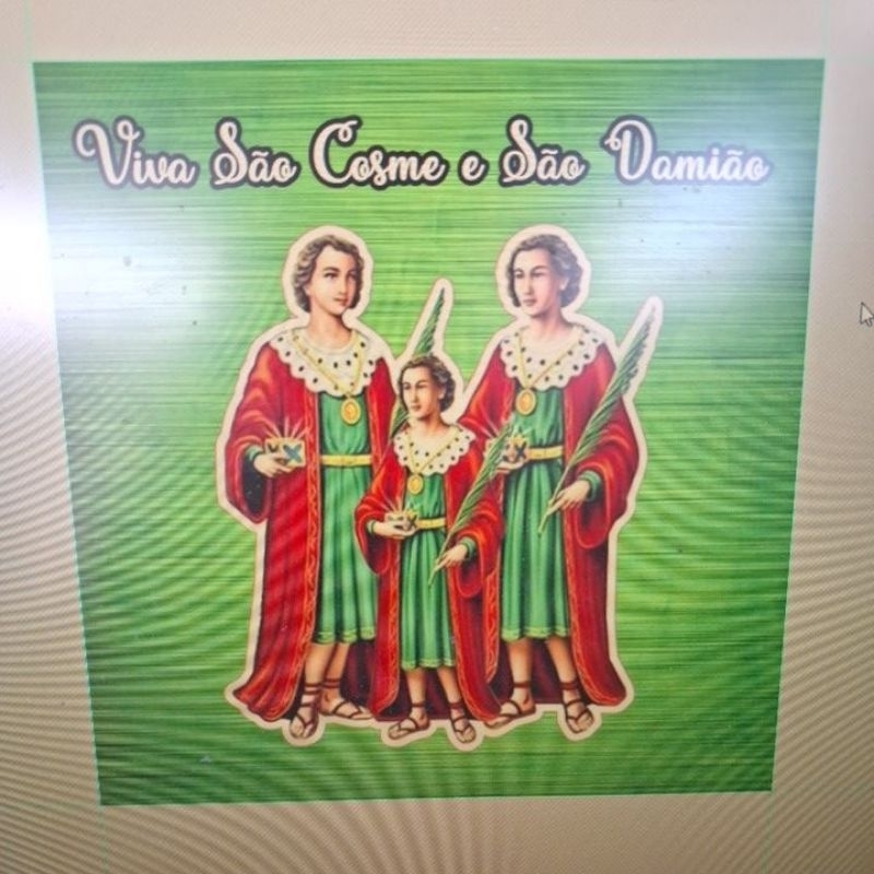 Adesivos Viva São Cosme e São Damião.