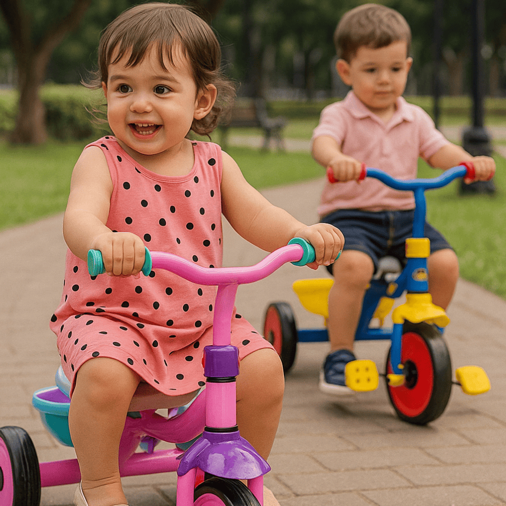 Triciclo Infantil com Pedal Ajustável para Crianças 18 meses Menino Menina Brinquedo Educativo Criança