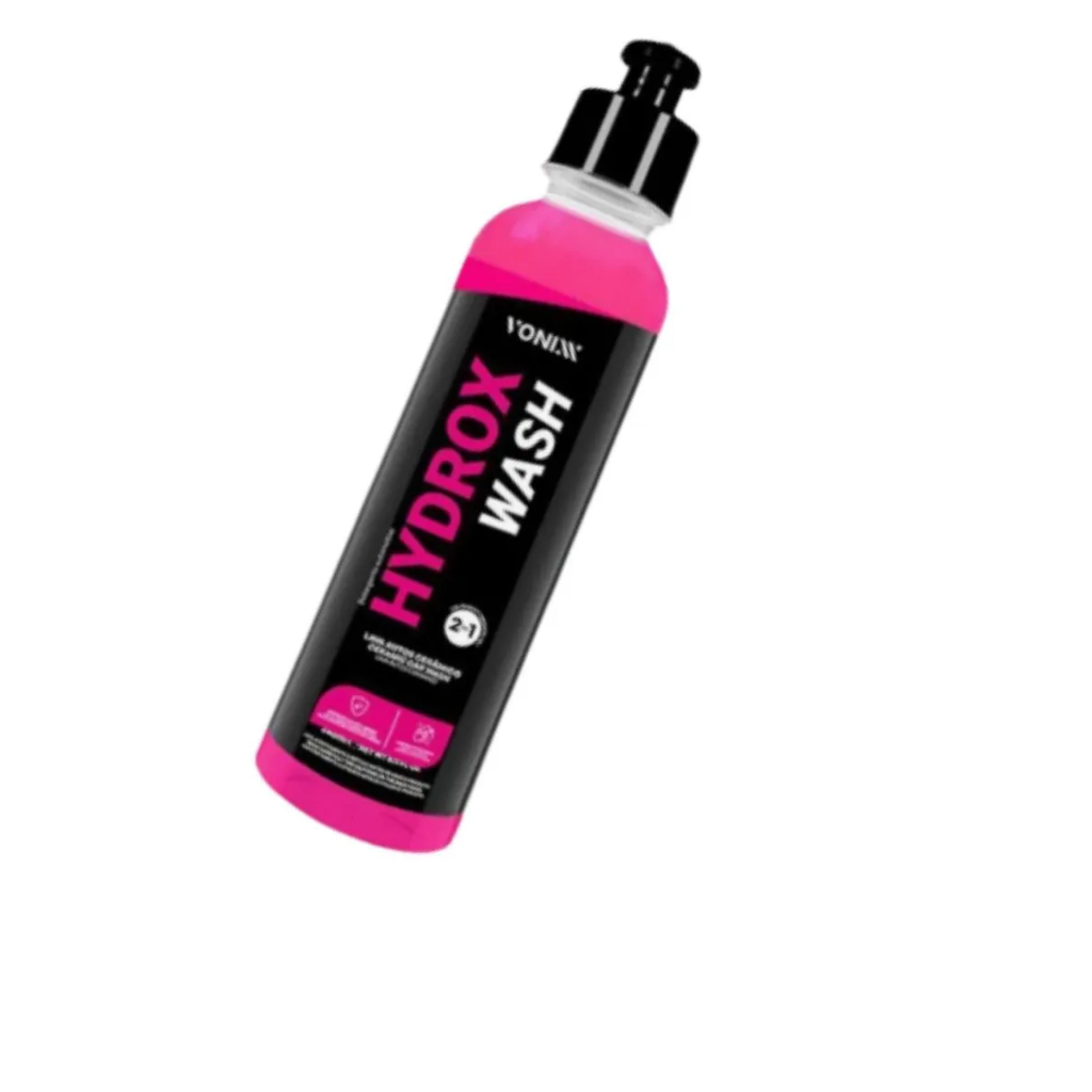 Hydrox Wash Vonixx Lava Autos Cerâmico Shampoo 2 em 1 Limpeza Proteção Aplicador Espuma