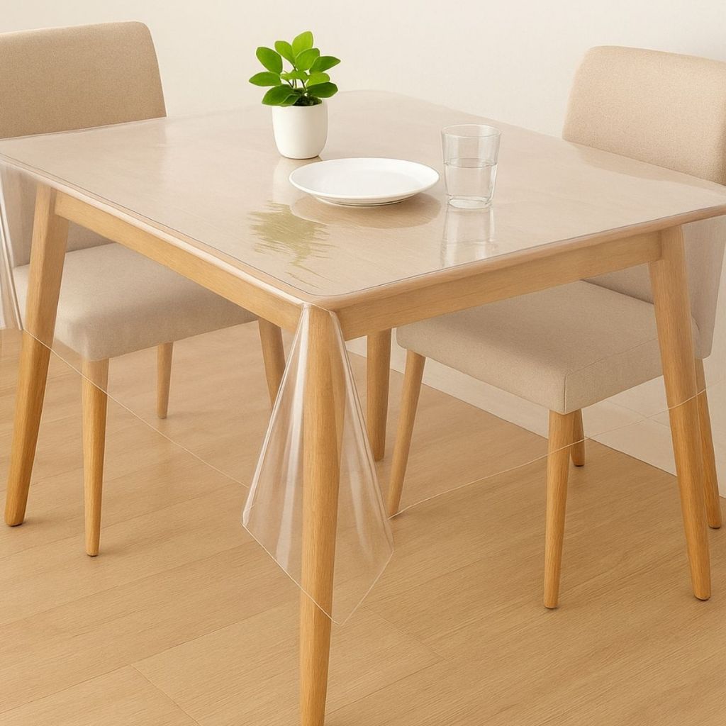 Toalha de Mesa de Plástico Térmica Para 4 6 8 10 Lugares Impermeável Quadrada Decoração Cozinha Toalha de Mesa Jantar