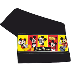 Kit com 3 toalhinhas de mão boca MICKEY FIGURAS Personalizada com nome - Lancheira Presente Toalhinha Lavabinho