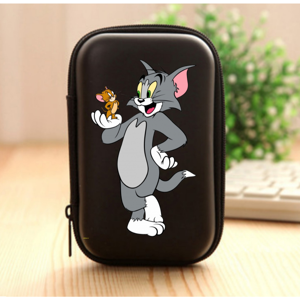 Estojo Case Personalizado Tom e Jerry Presente para Acessórios, Fones, Cabos, Batom ETJ 020