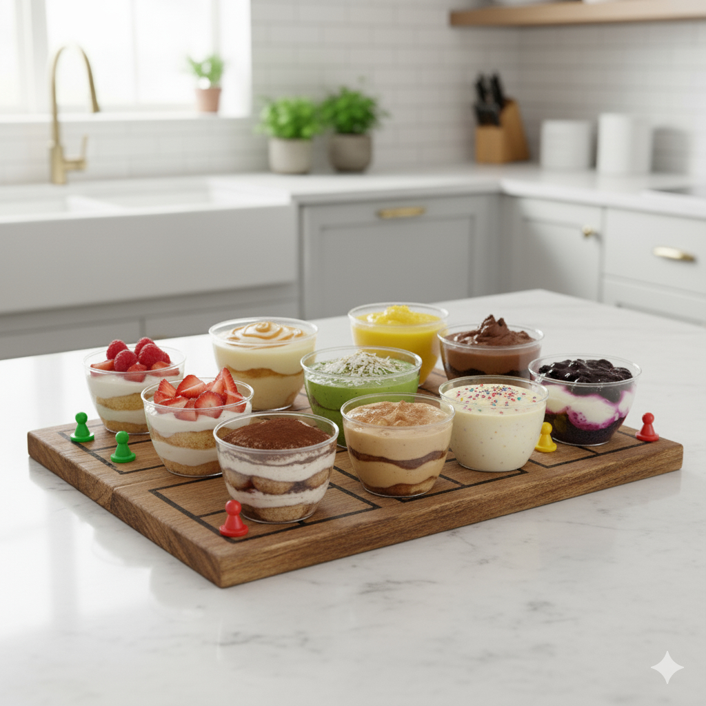 Kit Pote Sobremesa Cristal Transparente 350ml Tigela Acrílica Gelatina Vasilha Creme Mousse Pavê