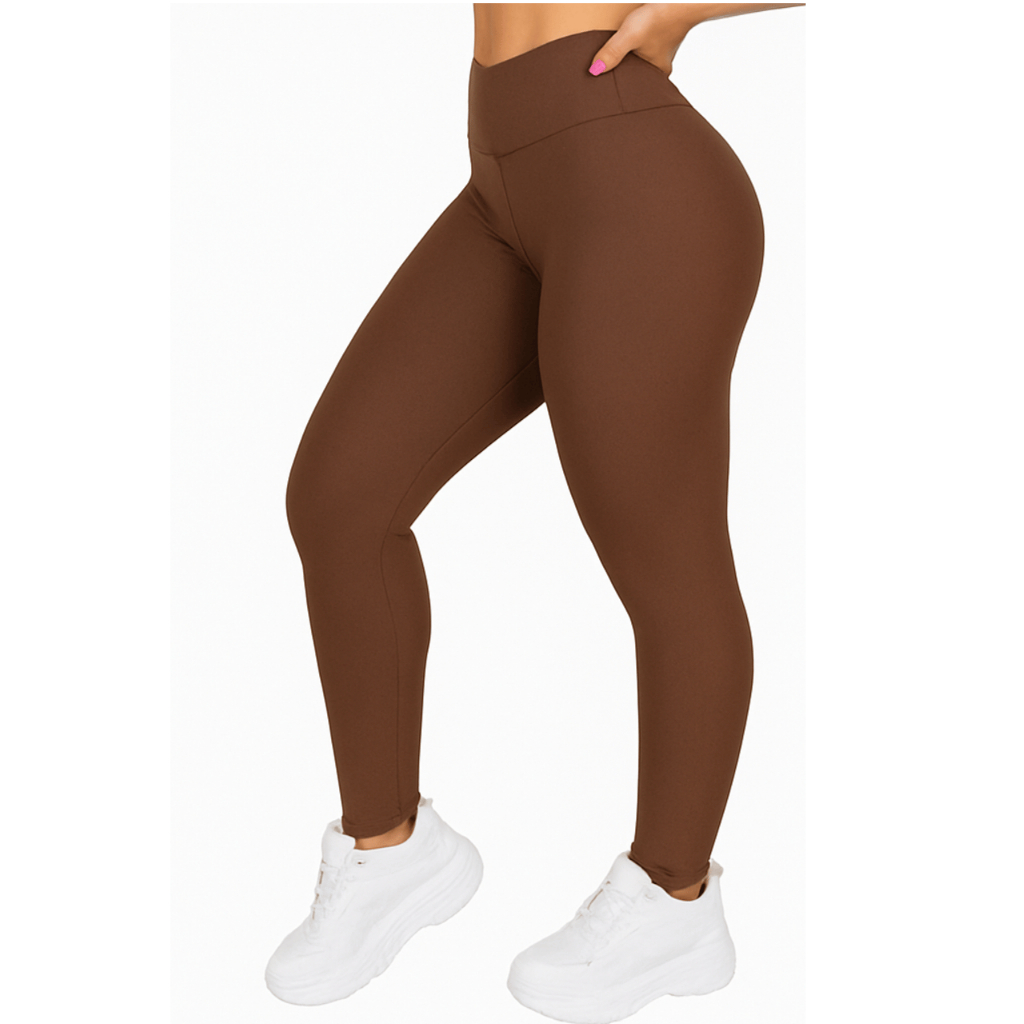 Calça Legging Feminina Academia Cintura Alta Suplex Preta em Oferta na Shopee
