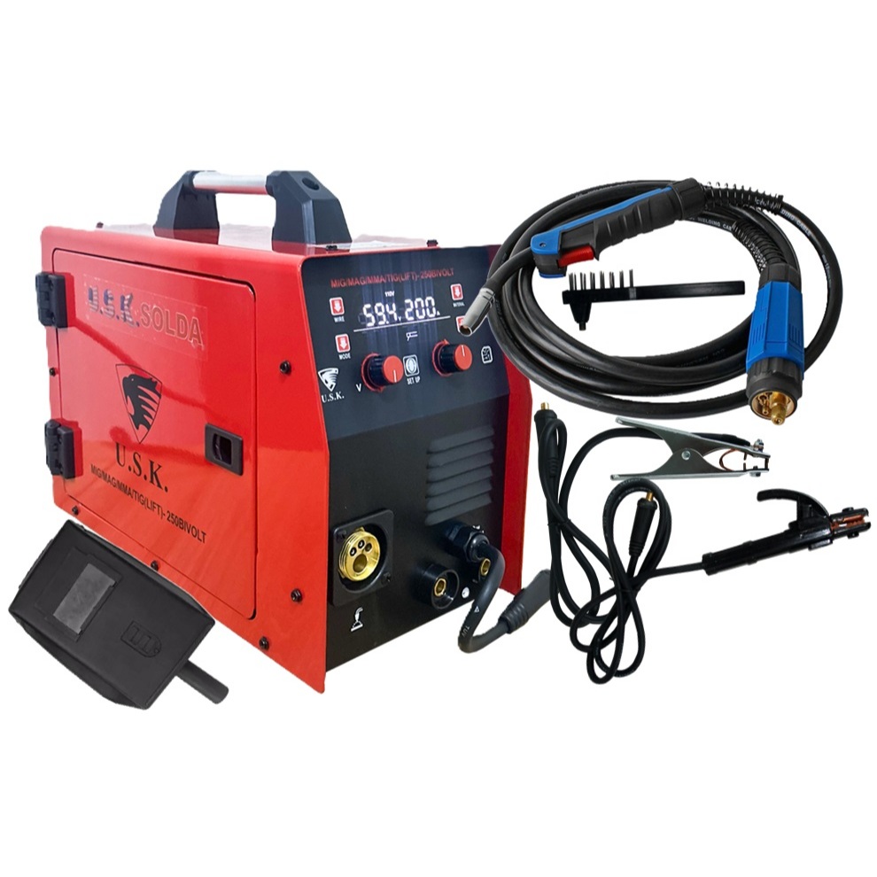 Máquina Solda Multiprocesso MIG-MMA-TIG 250 Bivolt USK
