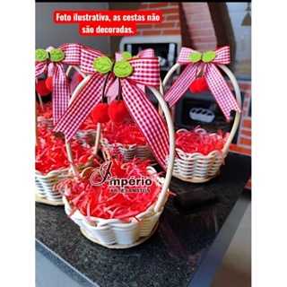 Kit 8/12/15/24 Cesta para lembrancinhas de aniversário de Fibra Sintética /Dia das Mães/Namorados/Cesta Cosméticos em Oferta na Shopee